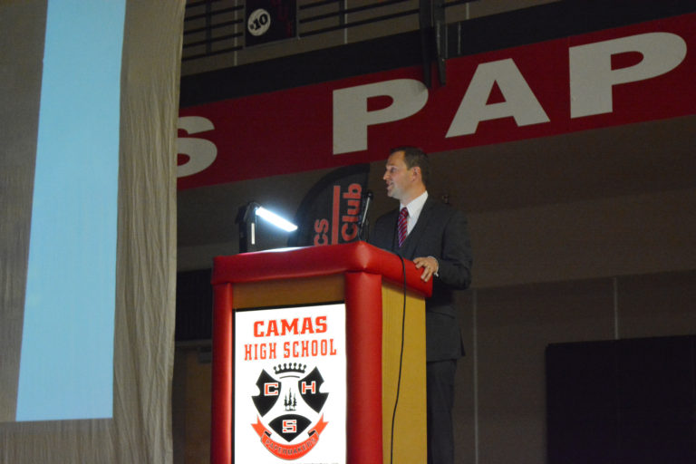 Wade Whiting was inducted into the Camas Hall of Fame for his accomplishments in basketball, cross country, football and tennis between 1998 and 2001. He earned 11 varsity letters, was selected to the all-league team three times in basketball and earned the school's Male Athlete of the Year award in 2001.