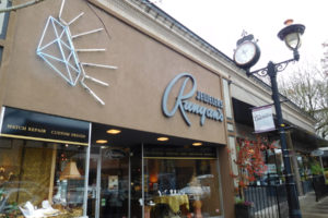 The clock at 327 N.E. Fourth Ave., has been a familiar fixture in downtown Camas for more than a decade. Runyan's Jewelers will celebrate its 70th anniversary, Saturday, Nov. 19. 