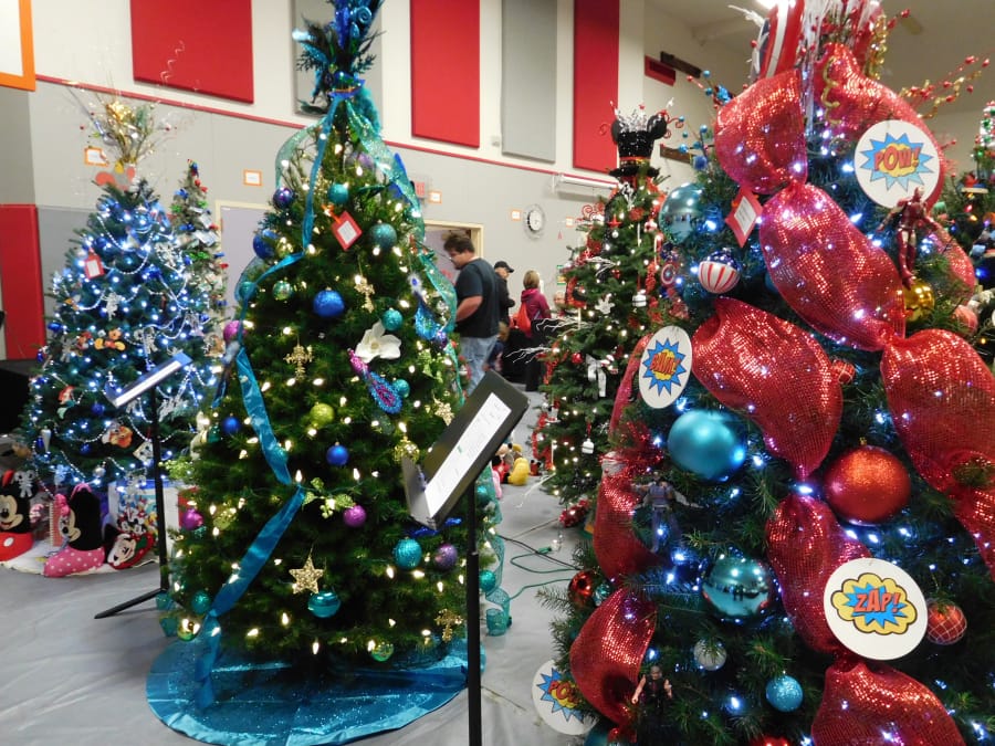 Twenty school and community groups decorated unique themed trees.