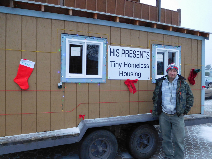 Rick James founded His Presents in December 2016. It is an organization that builds tiny houses for the homeless. He lives in Washougal with his wife and children. 