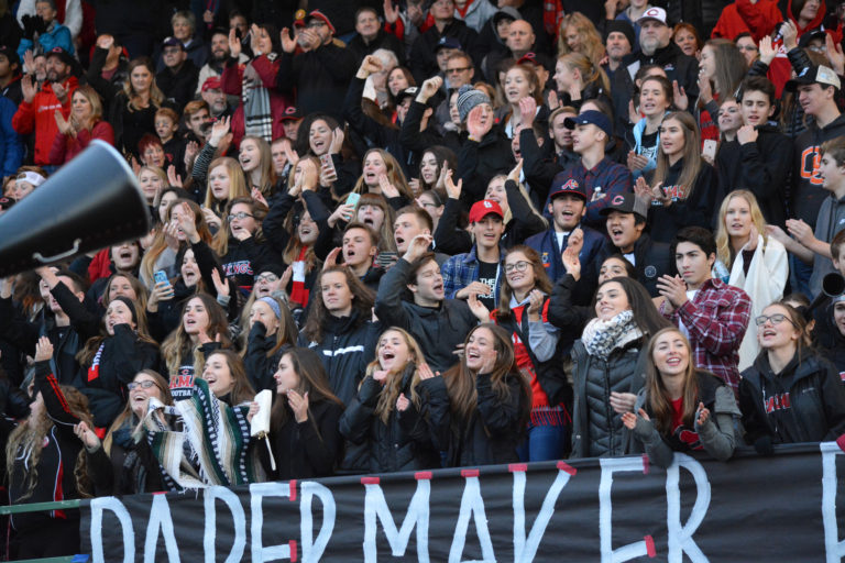The Camas crowd cheered the Papermakers on to a 45-21 victory against Sumner in the semifinals of the 4A state tournament, at McKenzie Stadium in Vancouver.