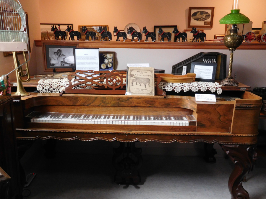 This 1886 Arion Square grand piano is one of the instruments in the Two Rivers Heritage Museum that will be refurbished.