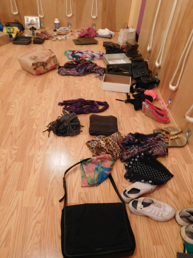 Clothing swaps, like this one in Camas, sometimes include accessories and non-clothing items as well.