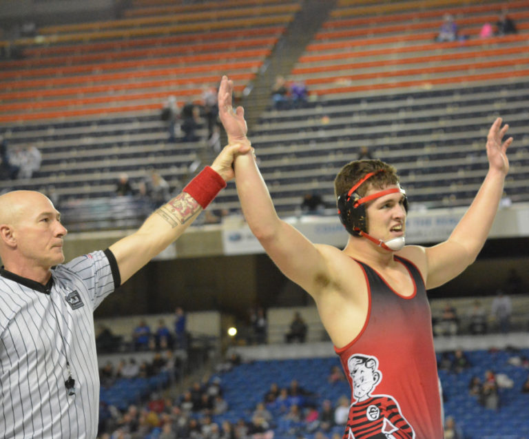 Dylan Ingram achieves his lifelong dream of winning a state wrestling championship for Camas Saturday, at the Tacoma Dome.