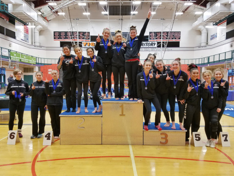 The Camas High School gymnastics team captured it's fourth consecutive district title Saturday, in Battle Ground. This time, the team champion goes directly to the state meet Feb. 17 and 18, at the Tacoma Dome.