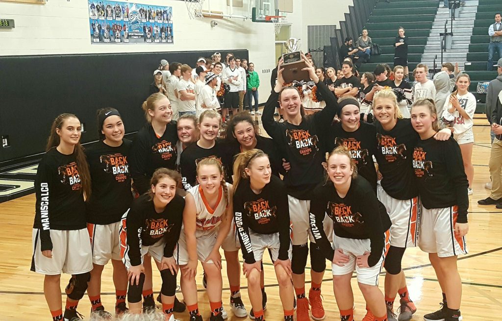 The Washougal High School girls basketball team took third place at the 2A Southwest District 4 tournament Feb. 18, at Woodland High School. Photo by Steve Speer.