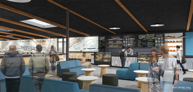When the culinary institute opens its doors in the fall, it will include a community kiosk with a variety of  options.