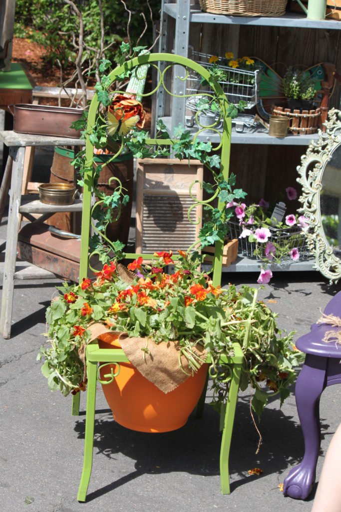 Unique plant holders are just a few of the items available at the plant fair.