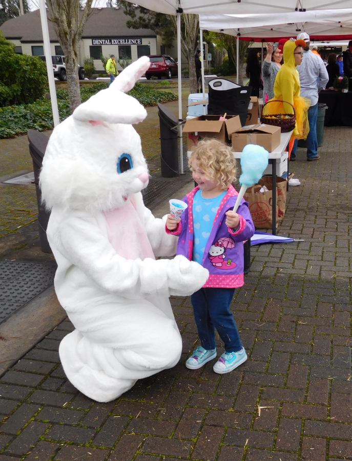 The Easter Bunny, along with other costumed characters, will be available for photos at most area hunts.