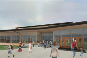 Camas' new elementary school, which opens in the fall of 2018, will be named Lacamas Lake Elementary. (Image courtesy of Mahlum Architects Inc.)
