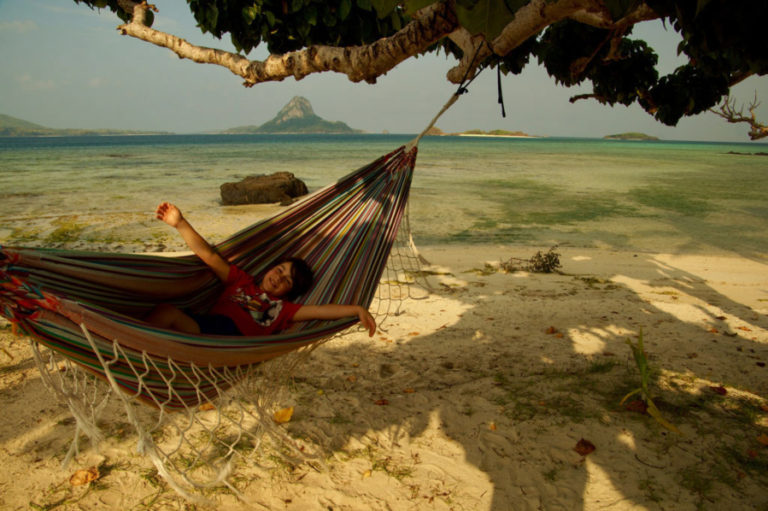 While freezing weather hit the Northwest, Zylus relaxed in Navotua Village, a remote area on Nacula Island in Fiji.