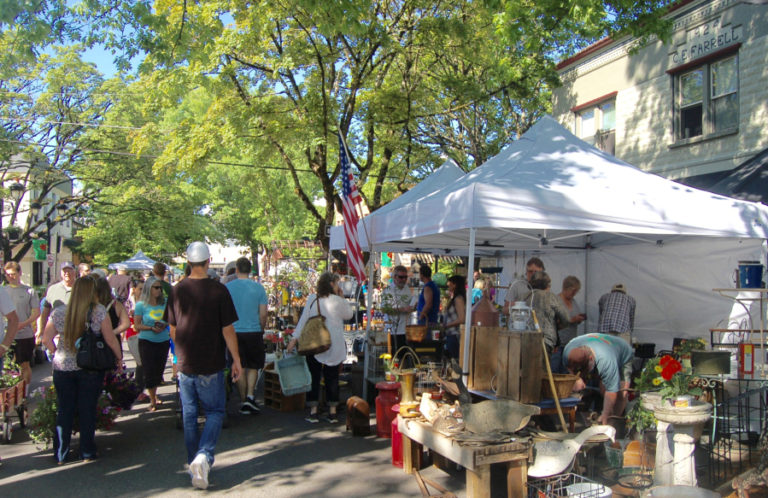 A crowd gathers at the 2016 Camas Plant &amp; Garden Fair. This year&#039;s fair will again fill the streets of downtown Camas from 9 a.m. to 4 p.m., Saturday, May 13.