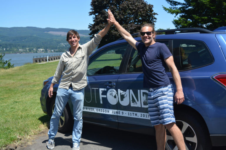 OUTFOUND creators Antonio Aransaenz and Drew Neumann want to welcome visitors to their first adventure sports and outdoor innovation festival Friday, Saturday and Sunday along a 30-acre waterfront in Hood River, Oregon.