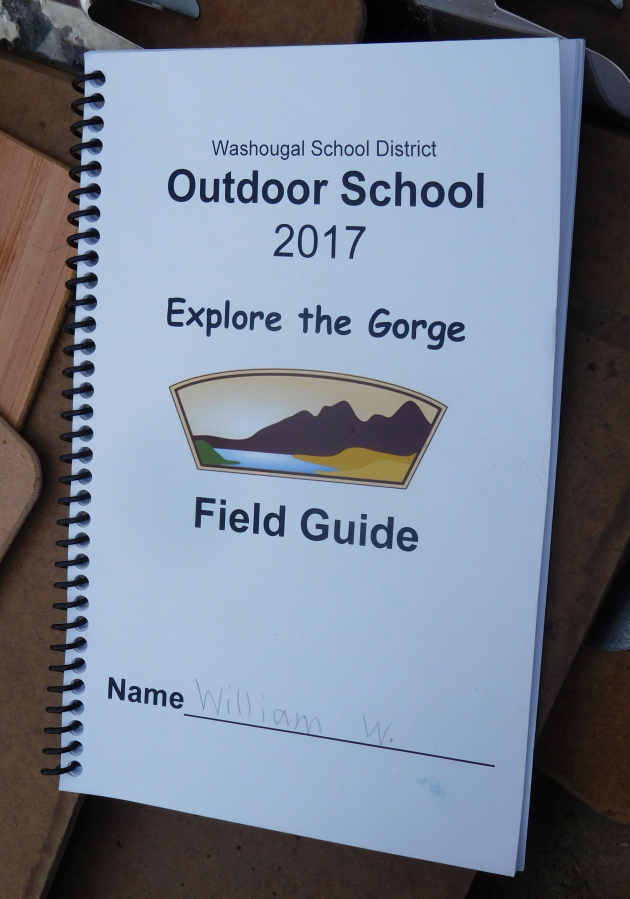 The Washougal School District provided all sixth-graders with an Outdoor School field guide.