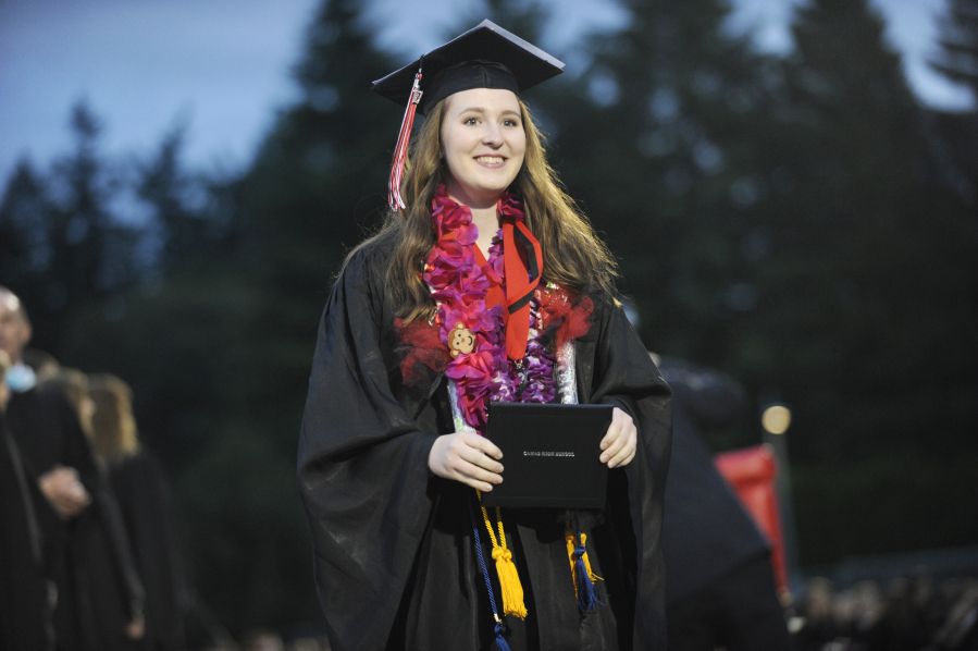 Just like her sisters, Stephanie Knight never missed a day of school, from her first day of kindergarten through her Camas High School graduation day.