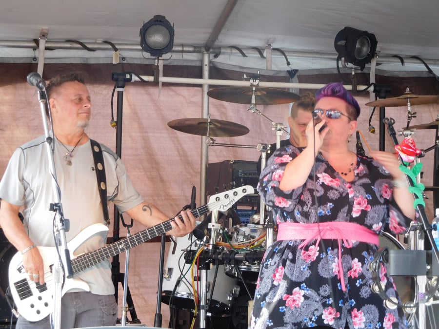 Classic rock bands add to the Camas Days festivities on Wine and Microbrew Street. (Post-Record File Photo)