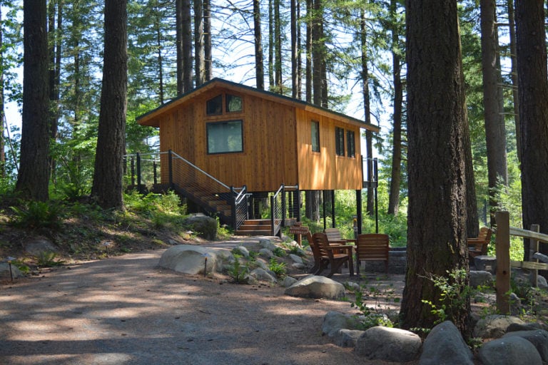 Mountain Buttercup, named after a type of wild flower, was one of the first two tree houses completed in 2016.