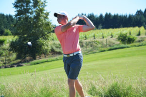 Brian Humphreys shot a 286 at the Pacific Coast Amateur Championship July 18-21, at Chambers Bay. The Washougal golfer tied for 21st place and finished five strokes out of the top 10. He shot 4-under July 19 and even par 71 July 20. This photo was taken at the Oregon Amateur Championship, where Humphreys took second place. The Washougal golfer later won the U.S. Amateur Qualifier by two strokes and will head to the U.S. Amateur Championship in mid-August. (Post-Record file photo)