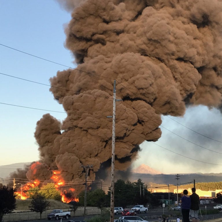 An explosion occurred Friday, shortly after 8 p.m., in the Advanced Drainage Systems Inc. storage yard for pipe, in Washougal.