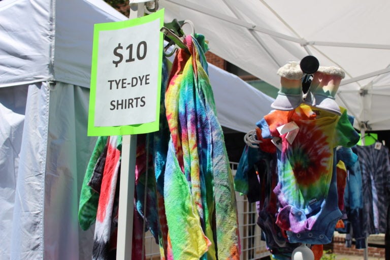 The $10 Tye-Dye T-shirt booth is proving to be popular at this year's Camas Days. We even caught a Camas City Council member walking away with a few shirts. Camas Days is happening in downtown Camas right now through Sunday. 