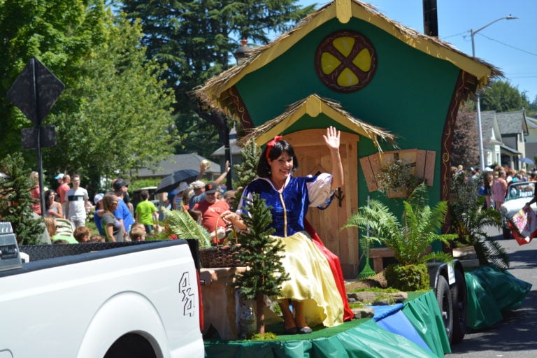 Georgia Pacific won the grand prize for this Camas Days Parade float.