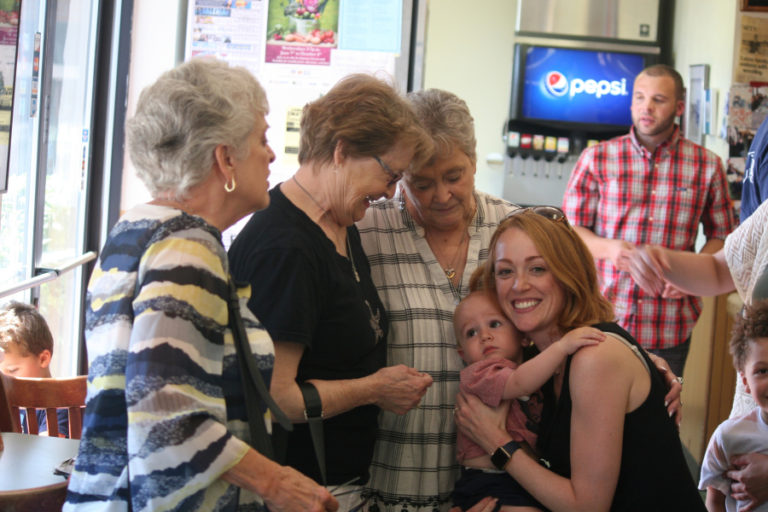 Generations of Wilma &quot;Willi&quot; McOmie&#039;s family and friends attended her retirement celebration on Aug. 25. McOmie (third from left) has owned the Dairy Queen, at 435 N.E. Third Ave., in Camas, for 37 years. She says her retirement plans include knitting, crocheting and traveling.