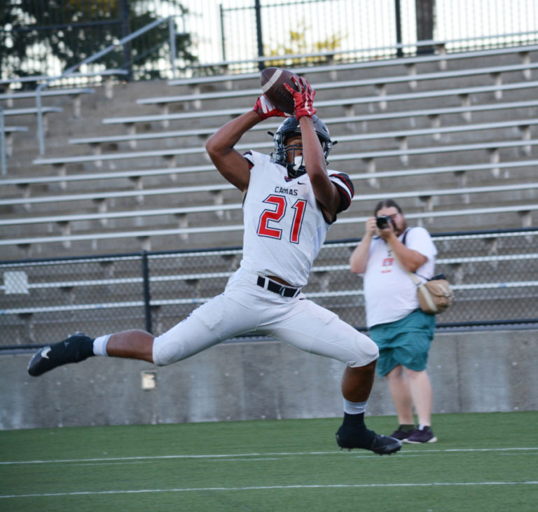 Drake Owen caught 11 passes for 188 yards and two touchdowns Sept. 1, at Hillsboro Stadium.