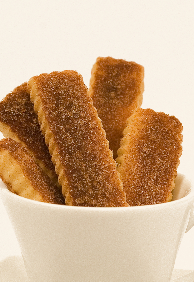 McTavish Shortbread cookies, like these specialty cinnasticks, use locally sourced ingredients.