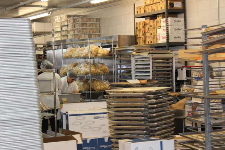 A production room inside the McTavish Shortbread headquarters, off Northeast Glisan Street in East Portland. The bakery is now owned by a Camas couple.