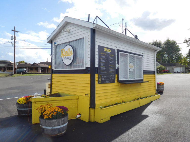 The Hello Waffle food cart is located at 3151 N.E. Second Ave., in Camas.