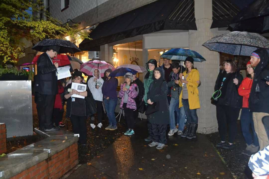 Haunted walking tour draws dozens to downtown Camas CamasWashougal