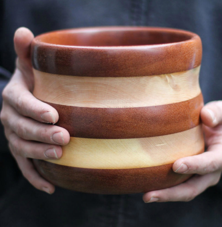 Washougal artist John Furniss will open his studio during this weekend&#039;s Open Studios tour to show the public how he works and to sell his art, which includes wooden bowls, jewelry dishes, rings, tea cups and canisters, like the one pictured here.
