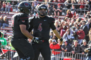 Camas quarterback Reilly Hennessey became the Great Northwest Athletic Conference Newcomer of the Year for the Central Washington University football team. The junior transfer from Eastern Washington helped lead the Wildcats to their first conference title since 2012. Photo provided by CWU athletics.
