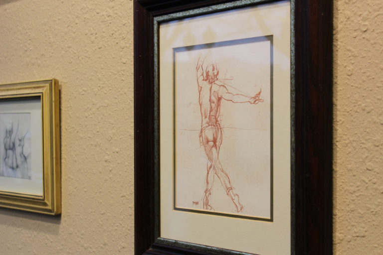 An etching of a classical ballet dancer shows Italian artist Maria Grazia Repetto&#039;s range of artistic abilities. Known for her large fresco murals, Repetto -- Camas Gallery&#039;s featured January artist -- also has experience working with oils, acrylics, watercolors, bas-relief, sculpture, pencil, pen and ink, etchings and engravings.