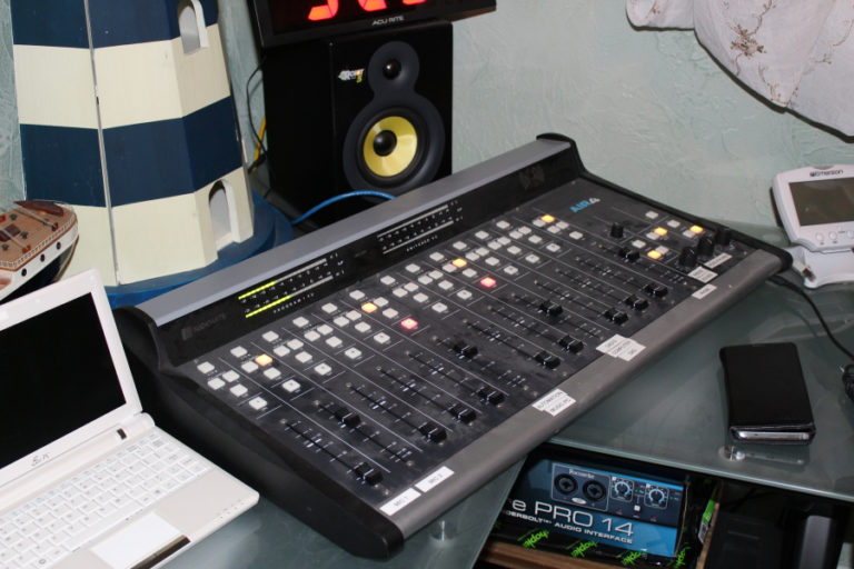 A mixing board inside the Camas-based Outlaw Country radio station, one of two control centers for the local nonprofit.