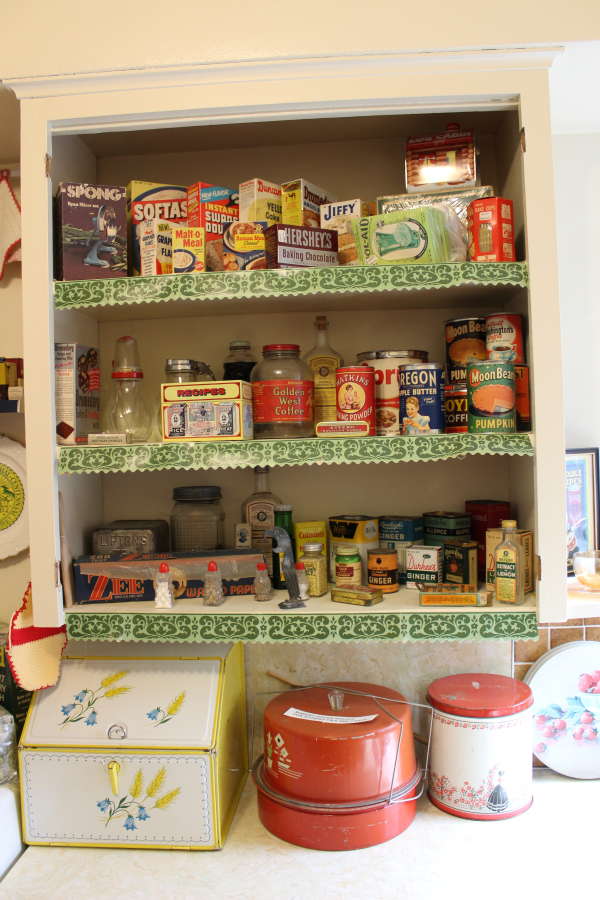 A display inside the Two Rivers Heritage Museum in Washougal shows the type of food and spices that may have been found in a mid- 20th century Camas-Washougal kitchen.