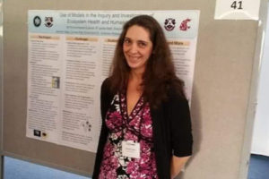 Camas High School science teacher Jennifer Dean at a conference in San Diego where she shared the impact of her research experience on algal bloom studies in Vancouver lake in January of 2015. (Contributed photos courtesy of Jennifer Dean)