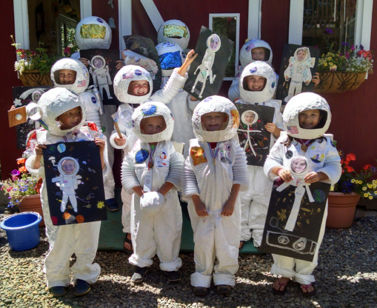 Campers make their own spacesuit, backpack, mission patch and helmet during a past &quot;Outer Space Adventures&quot; at Washougal&#039;s Camp Windy Hill.