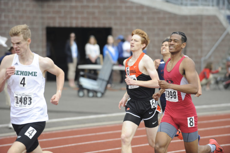 Washougal&#039;s Troy Prince-Butterfield puts in a personal best time in the 400-meter event.
