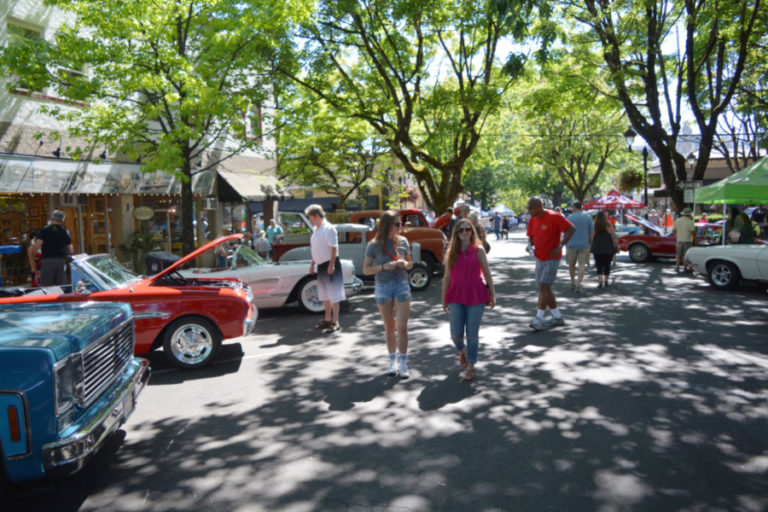 Visitors enjoy the 2017 Camas Car Show in downtown Camas. This year&#039;s show takes place from 4 to 8:30 p.m., Saturday, July 7.