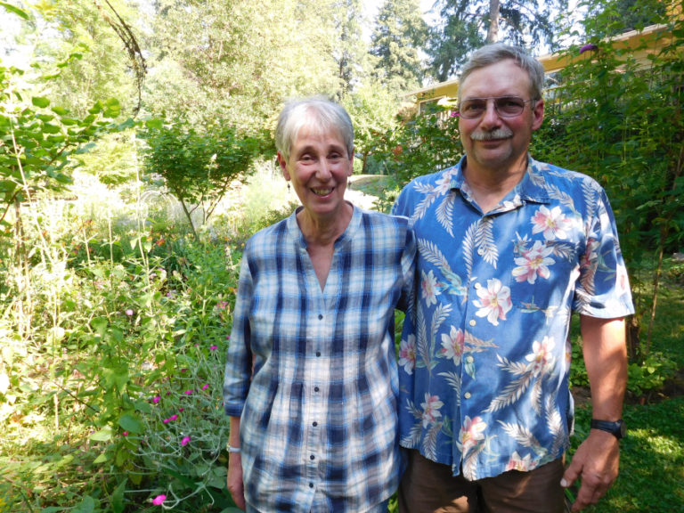 Janice Ferguson and George Gross enjoy living in their home along the Washougal River.