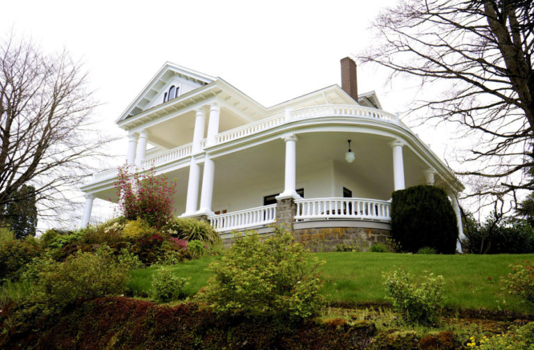 The Farrell House, located at 416 N.E. Ione St., Camas, has been on the Clark County Heritage Register since 1983. John Roffler built the two-story Neoclassical structure for his sister Ursula and her husband Charles Farrell, in 1915.