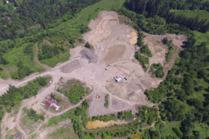 An aerial view of the Washougal quarry, located on Southeast 356th Avenue, in the Columbia River Gorge National Scenic Area. (Contributed photo courtesy of Friends of the Columbia Gorge)