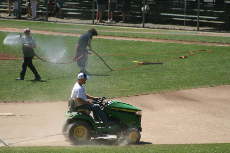 Local Babe Ruth officials and volunteers put in lots of hard work during an extremely hot week to make the Regional Baseball Tournament a success.