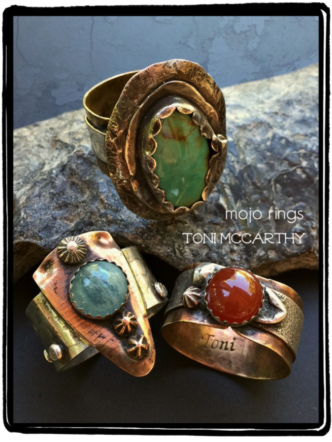 &quot;Mojo rings&quot; by Camas artist Toni McCarthy.