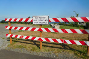 The road ends, at least for now, near the Western entrance of Washougal Waterfront Park and Trail, 335 S. "A" St., Washougal. Individually, Port of Camas-Washougal commissioners envision a cultural center, corporate office park, restaurants, coffee shops and a boutique hotel to be built on the vacant site. (Dawn Feldhaus/Post-Record)