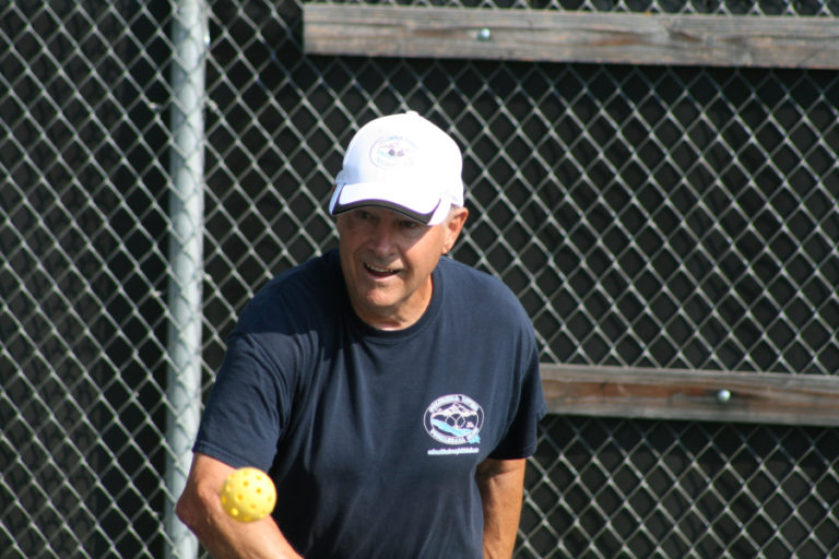 Mike Wolfe says Pickleball always puts a smile on his face.