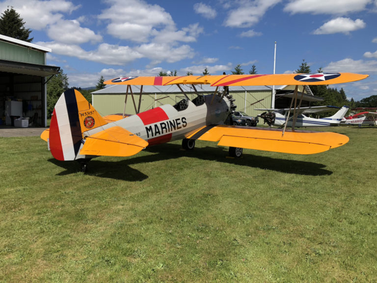 Kent Mehrer&#039;s father, Skeets Mehrer, owned this classic World War II era Stearman and 14 others. Skeets was thought to have owned the largest private Stearman plane collection in the world.