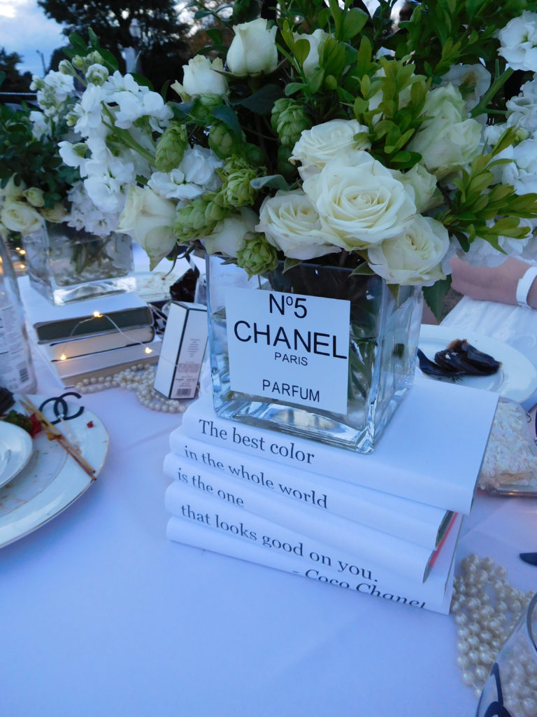 (Dawn Feldhaus/Post-Record)
One of the tables at the Dinner in White on the Columbia, Saturday, Sept. 8, features a Chanel theme.