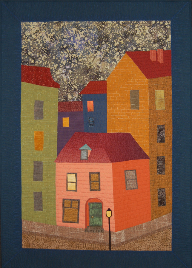 &quot;The Green Door of Georges Meliere&quot; quilt by Hedda Wright